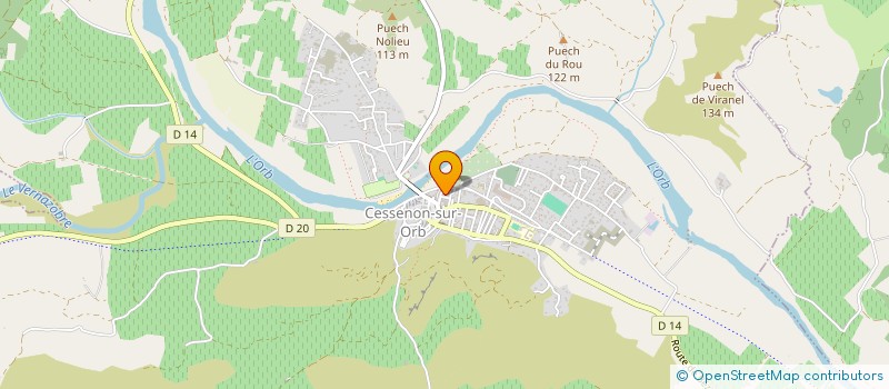 localisation de l'entreprise MONSIEUR AIME BERLAN à CESSENON-SUR-ORB