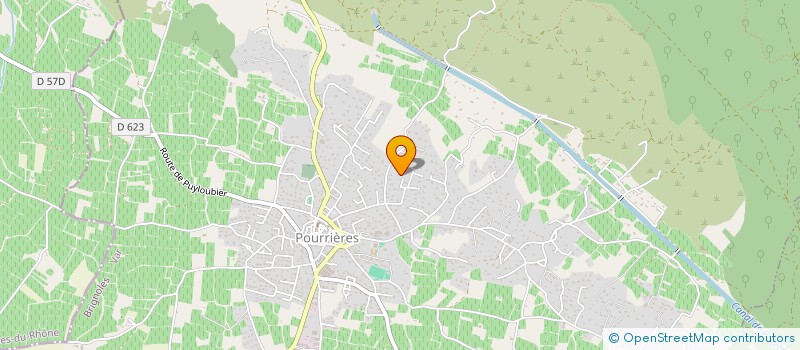 localisation de l'entreprise MONSIEUR AIME BERNARD  POURRIERES