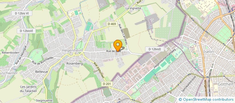 localisation de l'entreprise MONSIEUR AIME BERTELE  HEGENHEIM