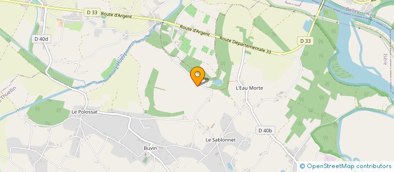 localisation de l'entreprise MONSIEUR AIME BILLAUDAZ  LES AVENIERES VEYRINS-THUELLIN