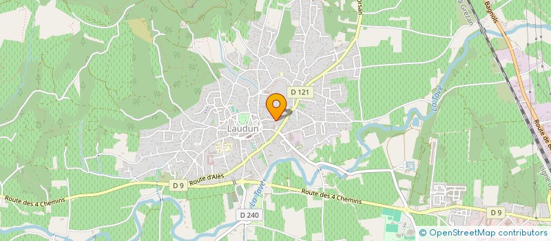 localisation de l'entreprise MONSIEUR AIME BOISSON  LAUDUN-L'ARDOISE