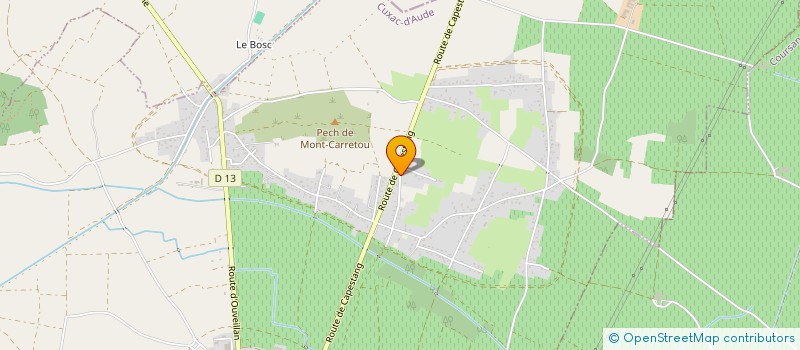 localisation de l'entreprise MONSIEUR AIME BOSCH  CUXAC-D'AUDE