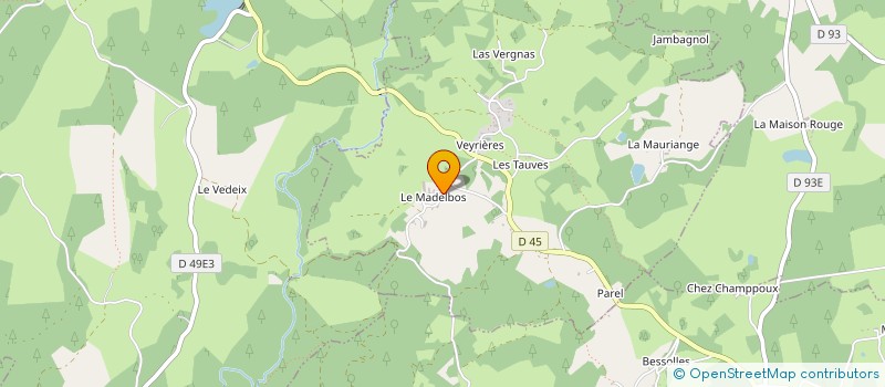localisation de l'entreprise MONSIEUR AIME BOUCHERON à VEYRIERES