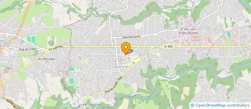 localisation de l'entreprise MONSIEUR AIME CASCHERA  CRAPONNE