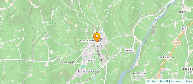 localisation de l'entreprise MONSIEUR AIME CHAUVIN  RASTEAU