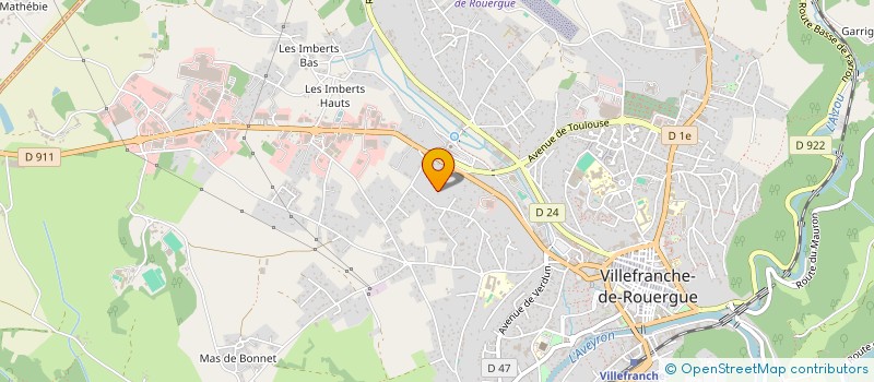 localisation de l'entreprise MONSIEUR AIME CHAYRE  VILLEFRANCHE-DE-ROUERGUE