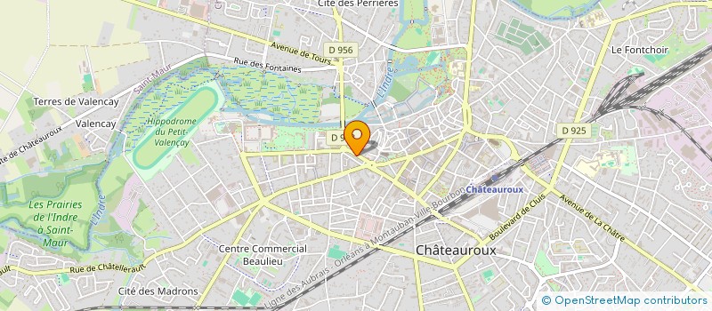 localisation de l'entreprise MONSIEUR AIME COMBILA  CHATEAUROUX