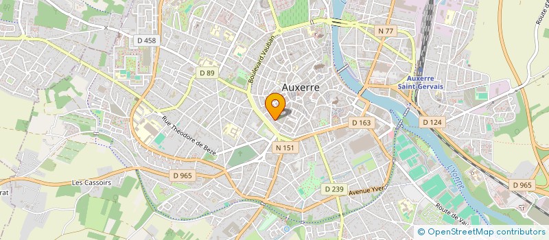 localisation de l'entreprise MONSIEUR AIME COMTE à AUXERRE