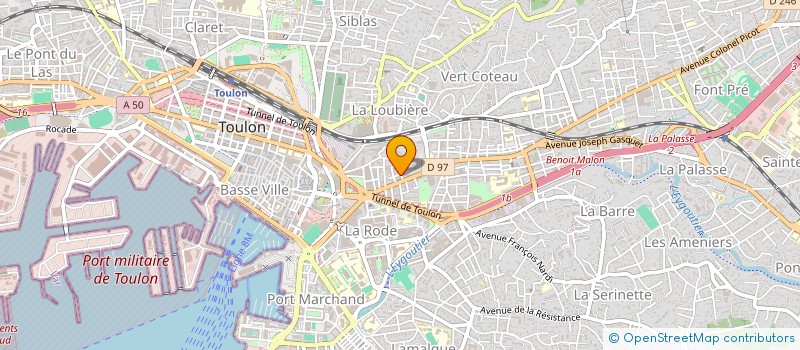 localisation de l'entreprise MONSIEUR AIME CONSTANT  TOULON