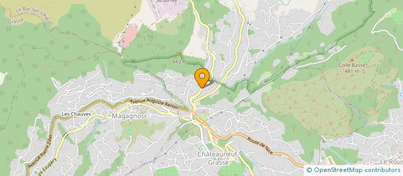 localisation de l'entreprise MONSIEUR AIME COURRON  CHATEAUNEUF-GRASSE