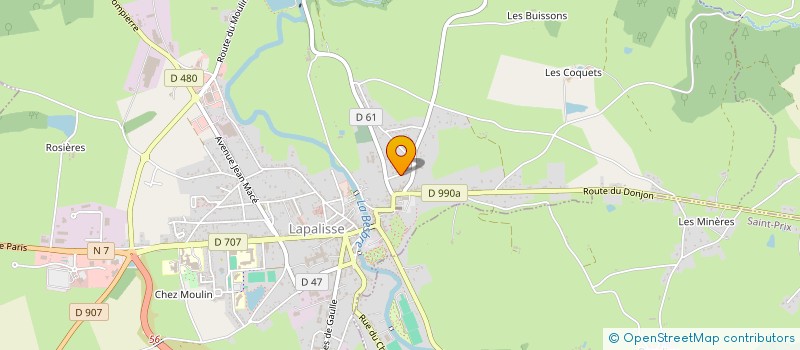 localisation de l'entreprise MONSIEUR AIME COURTOIS à LAPALISSE