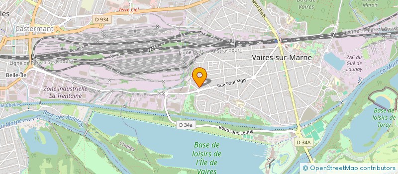 localisation de l'entreprise MONSIEUR AIME DAVID BODOU  VAIRES-SUR-MARNE