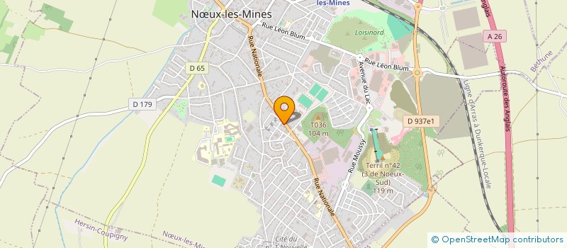 localisation de l'entreprise MONSIEUR AIME DEROIDE à NŒUX-LES-MINES