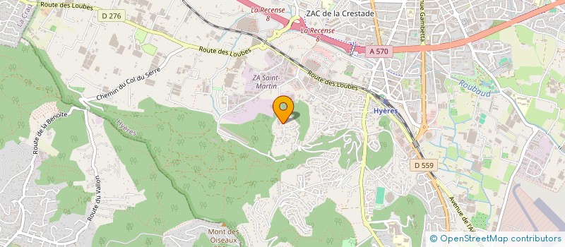 localisation de l'entreprise MONSIEUR AIME FANGUIRE  HYERES