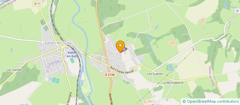 localisation de l'entreprise MONSIEUR AIME FOURNIER à VALLON-EN-SULLY