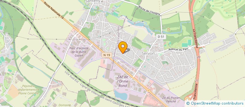 localisation de l'entreprise MONSIEUR AIME FOURNIER  SERVON