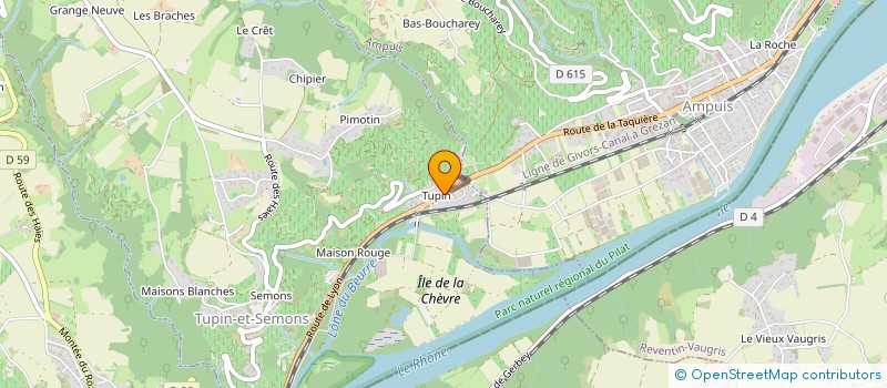 localisation de l'entreprise MONSIEUR AIME GERIN  TUPIN-ET-SEMONS