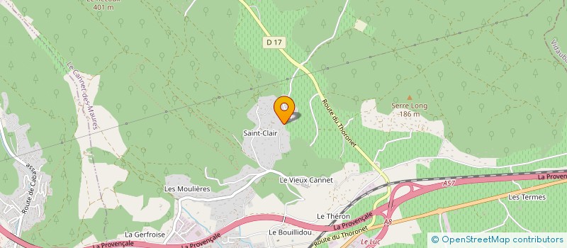 localisation de l'entreprise MONSIEUR AIME GOURRIN  LE CANNET-DES-MAURES