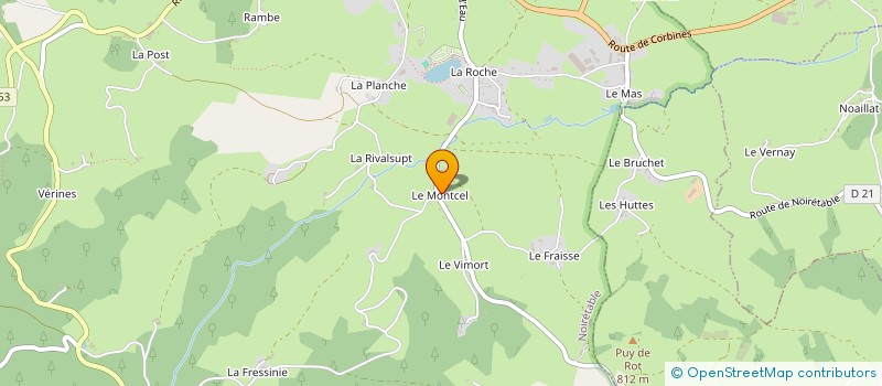 localisation de l'entreprise MONSIEUR AIME JACQUELIN à NOIRETABLE