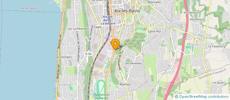 localisation de l'entreprise MONSIEUR AIME JOSSERAND  AIX-LES-BAINS