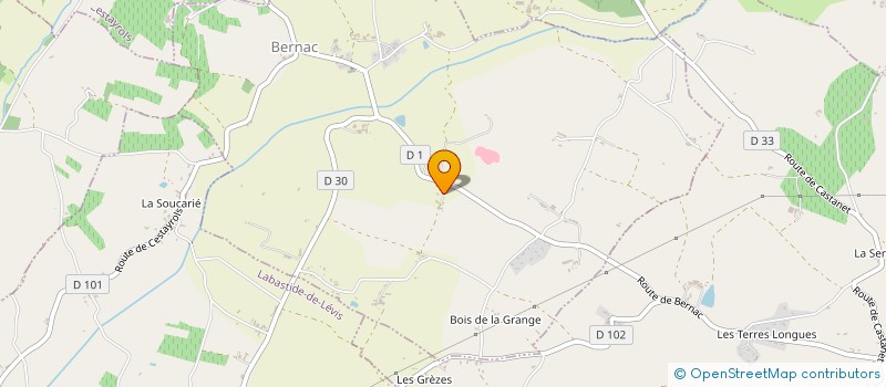 localisation de l'entreprise MONSIEUR AIME JOYOT  BERNAC