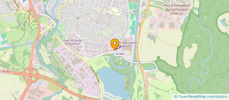 localisation de l'entreprise MONSIEUR AIME LORENTZ  ILLKIRCH-GRAFFENSTADEN