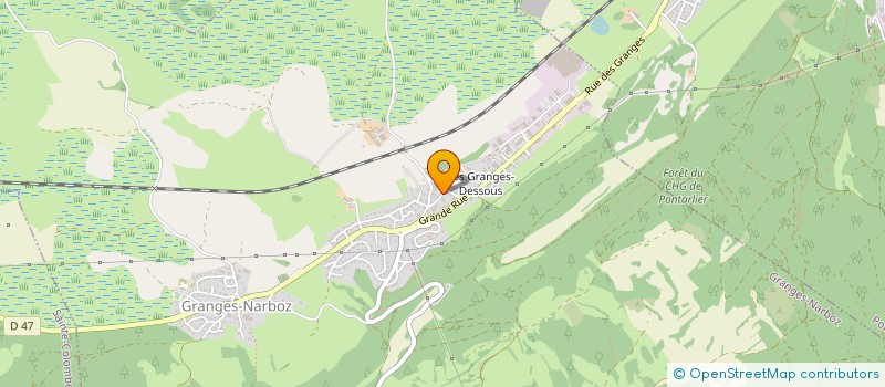 localisation de l'entreprise MONSIEUR AIME LOUVRIER  GRANGES-NARBOZ