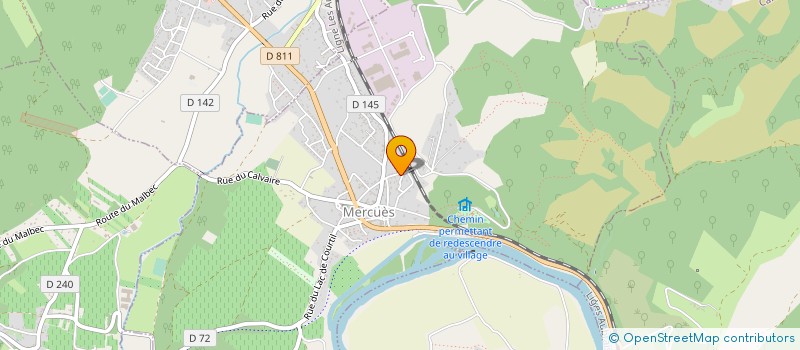 localisation de l'entreprise MONSIEUR AIME MALIQUE  MERCUES