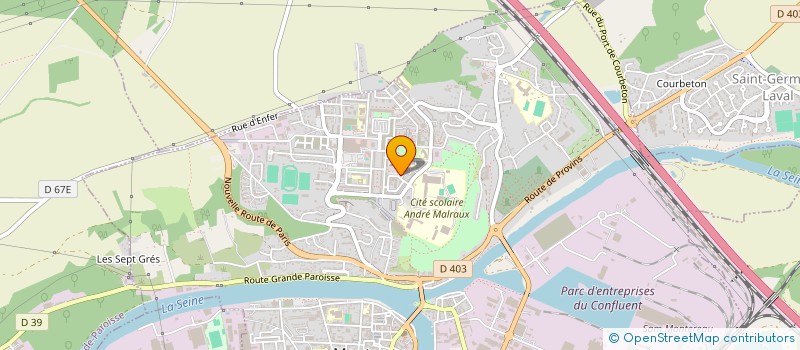 localisation de l'entreprise MONSIEUR AIME MARCEL ODZALA OLONGUINDZELE  MONTEREAU-FAULT-YONNE