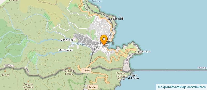 localisation de l'entreprise MONSIEUR AIME MARTI  CERBERE