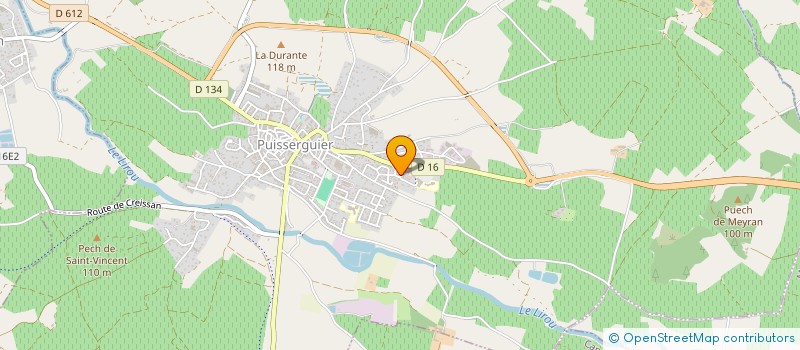 localisation de l'entreprise MONSIEUR AIME MARTIN  PUISSERGUIER