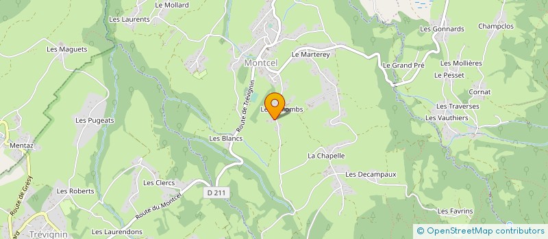 localisation de l'entreprise MONSIEUR AIME MASSONNAT à MONTCEL