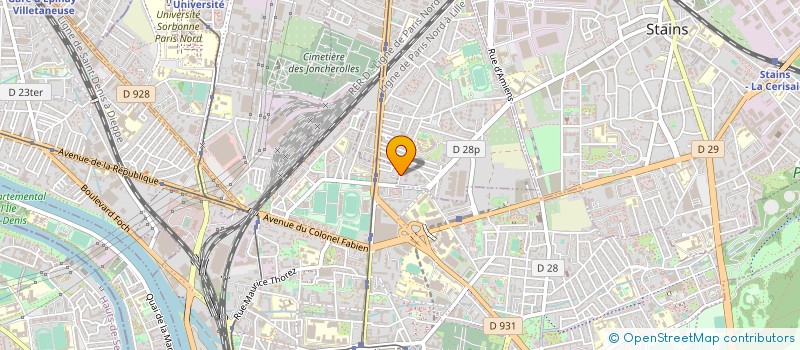 localisation de l'entreprise MONSIEUR AIME MBOMBA  PIERREFITTE-SUR-SEINE