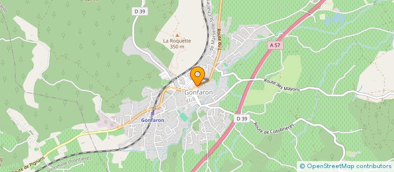 localisation de l'entreprise MONSIEUR AIME MERLATTI  GONFARON