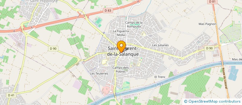 localisation de l'entreprise MONSIEUR AIME MEUNIER  LA BASTIDE-DES-JOURDANS