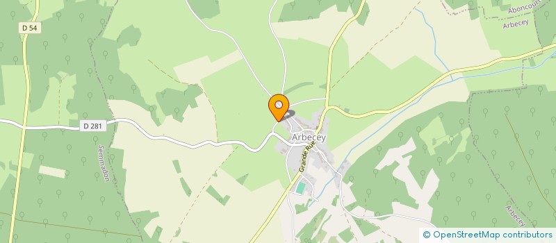 localisation de l'entreprise MONSIEUR AIME MIGNARD  ARBECEY