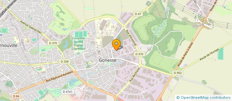 localisation de l'entreprise MONSIEUR AIME MOEMBO  GONESSE