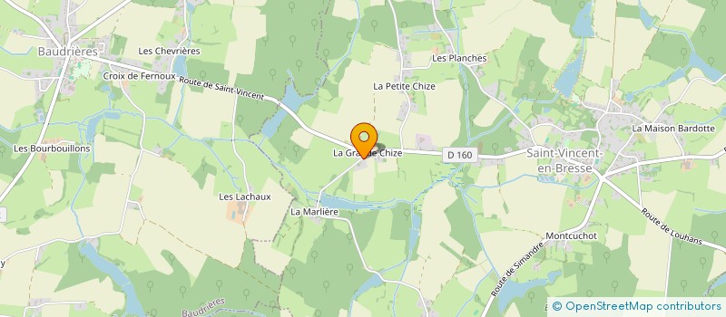 localisation de l'entreprise MONSIEUR AIME MONIN  SAINT-VINCENT-EN-BRESSE