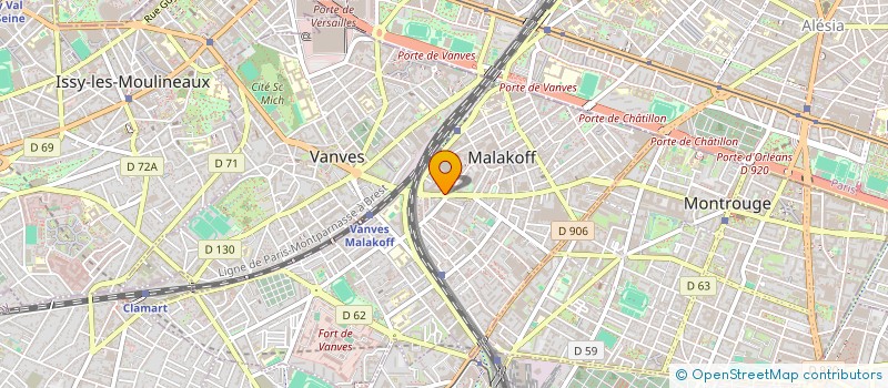 localisation de l'entreprise MONSIEUR AIME PARFAIT JEMBA  MALAKOFF