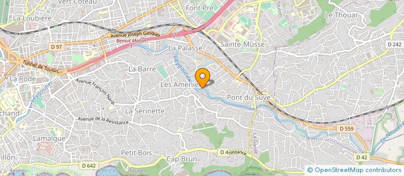 localisation de l'entreprise MONSIEUR AIME PARRACHINO  TOULON