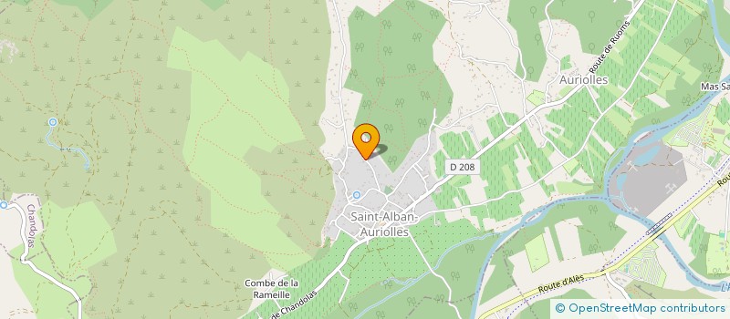 localisation de l'entreprise MONSIEUR AIME POUGET  SAINT-ALBAN-AURIOLLES