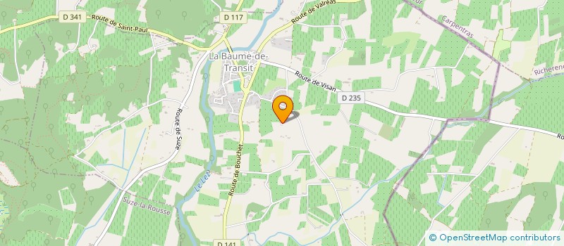 localisation de l'entreprise MONSIEUR AIME RAMBAUD  LA BAUME-DE-TRANSIT