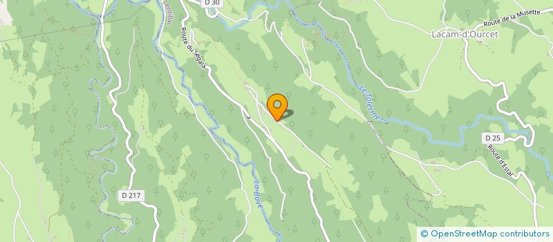 localisation de l'entreprise MONSIEUR AIME RIGAL  LATOUILLE-LENTILLAC