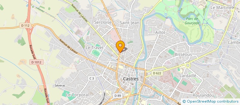 localisation de l'entreprise MONSIEUR AIME ROLLAND  CASTRES