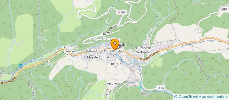 localisation de l'entreprise MONSIEUR AIME ROUANET à LABASTIDE-ROUAIROUX