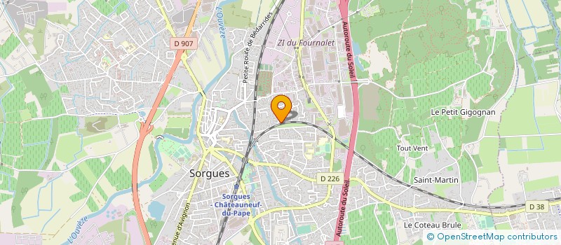 localisation de l'entreprise MONSIEUR AIME SAKI ZOUZOUA  SORGUES