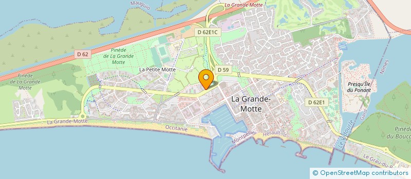 localisation de l'entreprise MONSIEUR AIME SCHOUCAIR à LA GRANDE-MOTTE