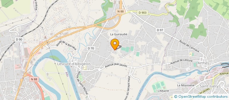 localisation de l'entreprise MONSIEUR AIME SOUYRIS à LESCURE-D'ALBIGEOIS