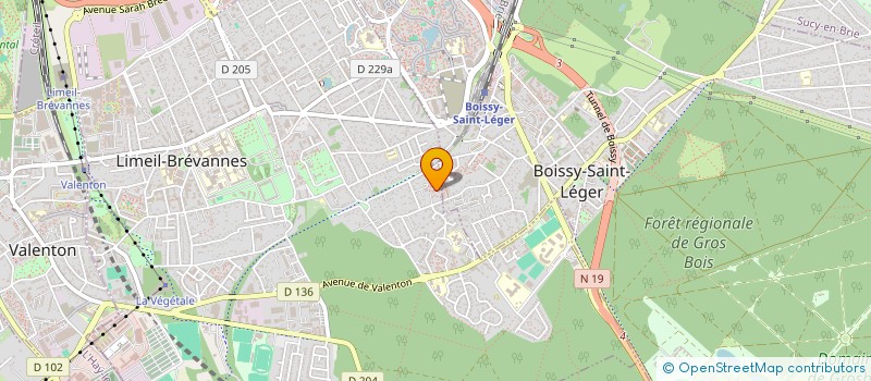 localisation de l'entreprise MONSIEUR AIME TAHE  LIMEIL-BREVANNES