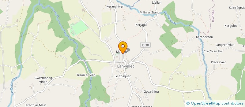 localisation de l'entreprise MONSIEUR AIME THOMAS  LANVELLEC